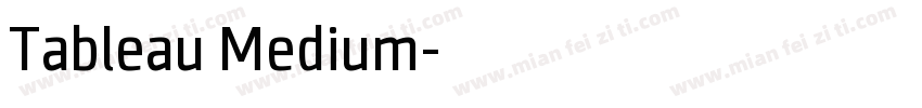 Tableau Medium字体转换